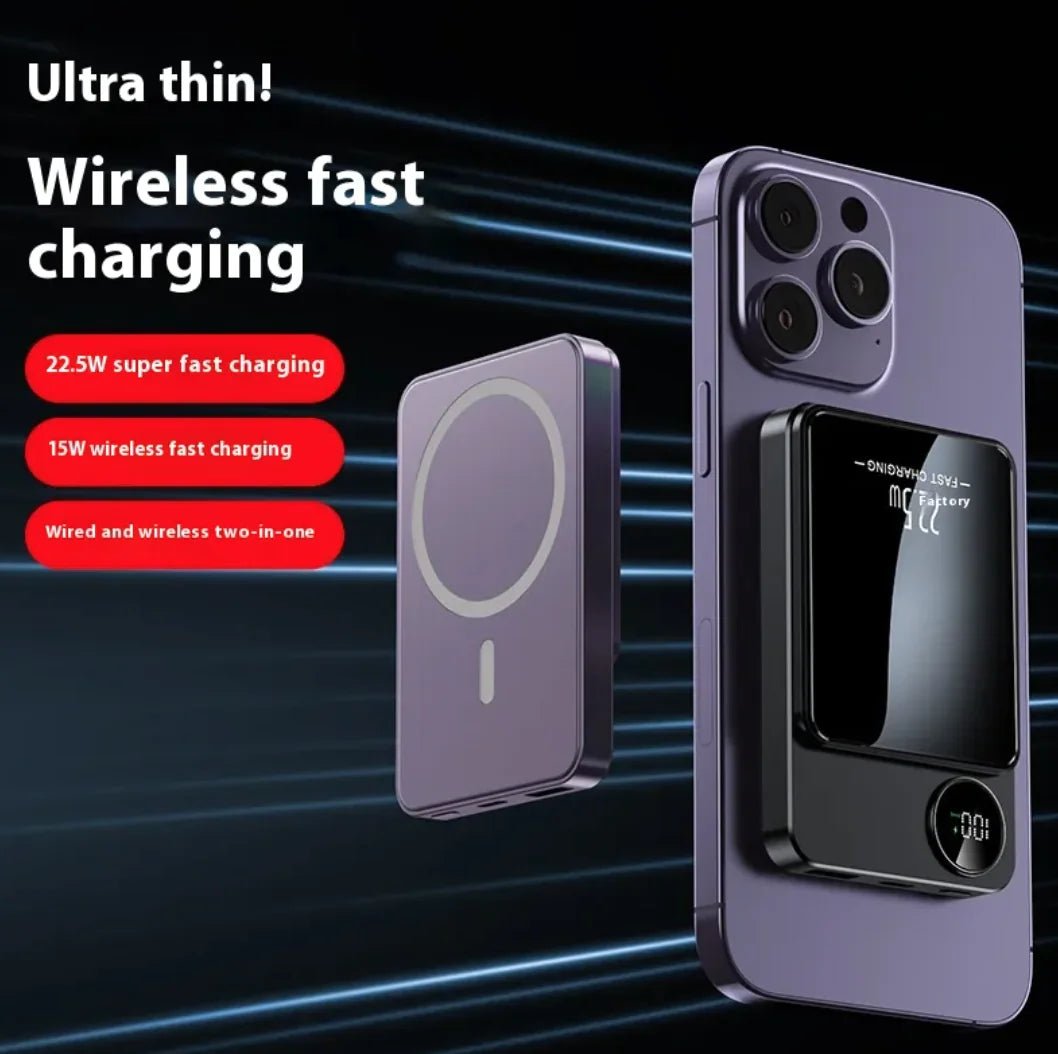 Ultra - thin Magnetic Wireless Power Bank - Season & co.